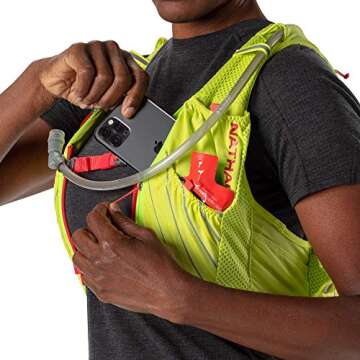 Nathan Women's Pinnacle Race Vest & 12L Hydration Pack with 1.6L Bladder, Water-Resistant Pockets, Lightweight & Moisture Wicking