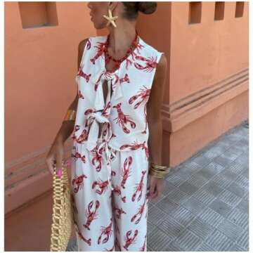 Stylish Argeousgor Y2k 2 Piece Pants Set for Women – Summer Vibes!