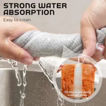 Pousbo Non-Scratch Wire Dishwashing Rags for Effective Cleaning