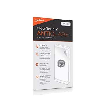 BoxWave Screen Protector Compatible with NetAlly EtherScope nXG - ClearTouch Anti-Glare (2-Pack), Anti-Fingerprint Matte Film Skin for NetAlly EtherScope nXG