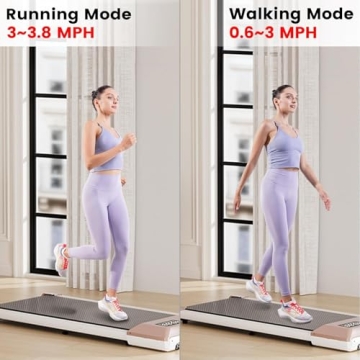 DeerRun Portable Under Desk Walking Pad for Home Office