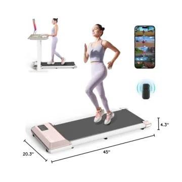 DeerRun Portable Under Desk Walking Pad for Home Office