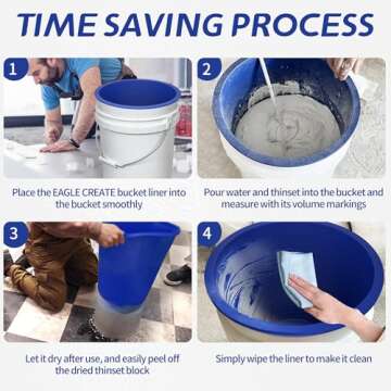 Durable Reusable 5 Gallon Bucket Liner for All Tasks