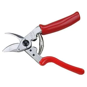 Felco Pruning Shears (F 12) - High Performance Swiss Made One-Hand Garden Pruner with Steel Blade