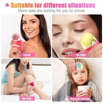 Ice Roller for Face - Homgaty Silicone Beauty Tool