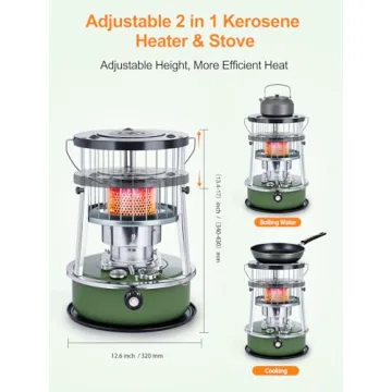 10,000 BTU Kerosene Heater - Indoor & Outdoor Use