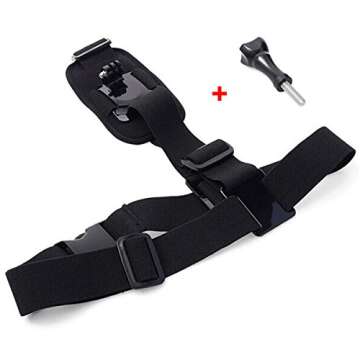 Hapurs Shoulder Strap Mount Harness Single Shoulder Video Camera Shoulder Chest Strap Supports Belt for GoPro Hero 2 3 GoPro HD GoPro HERO 3+ Hero 4 Hero 4 Session Hero 5 Session Gopro Hero 5 Hero 6