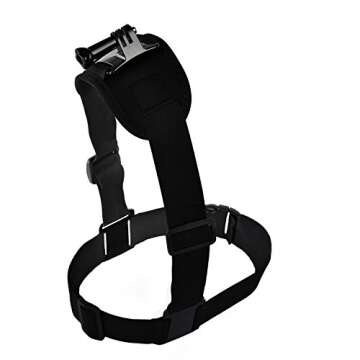 Hapurs Shoulder Strap Mount Harness Single Shoulder Video Camera Shoulder Chest Strap Supports Belt for GoPro Hero 2 3 GoPro HD GoPro HERO 3+ Hero 4 Hero 4 Session Hero 5 Session Gopro Hero 5 Hero 6
