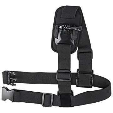 Hapurs Shoulder Strap Mount Harness Single Shoulder Video Camera Shoulder Chest Strap Supports Belt for GoPro Hero 2 3 GoPro HD GoPro HERO 3+ Hero 4 Hero 4 Session Hero 5 Session Gopro Hero 5 Hero 6