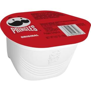 Pringles Potato Crisps Chips, Lunch Snacks, On-the-Go Snacks, Original (36 Cups)