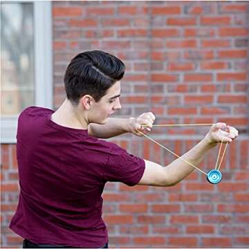 Yomega Maverick - Professional Aluminum Metal Yoyo for Kids and Beginners with C Size Ball Bearing for Advanced yo yo Tricks and Responsive Return + Extra 2 Strings & 3 Month Warranty (Purple)