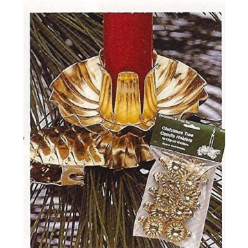 Biedermann & Sons Gold Clip On Candle Holders Set of 10