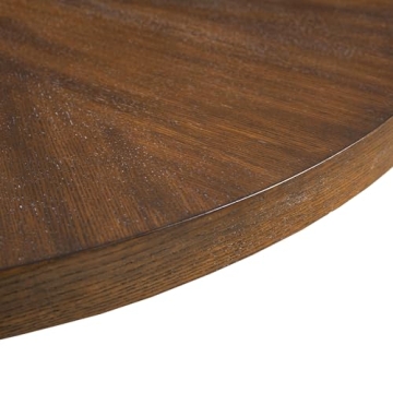 Martha Stewart Sadie Round Wood Coffee Table Elegant Design