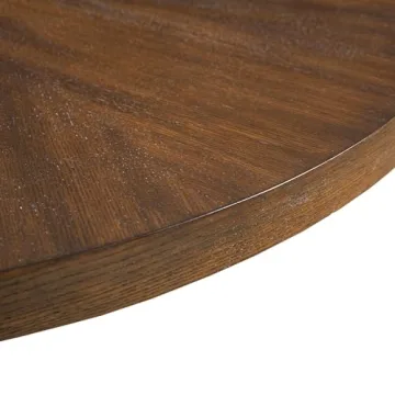 Martha Stewart Sadie Round Wood Coffee Table Elegant Design