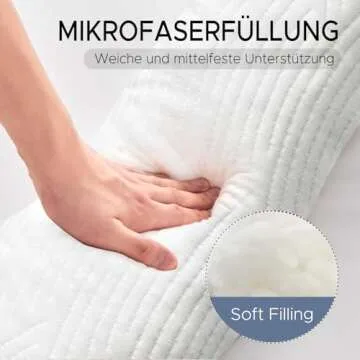 SCHNAUZER HOME Body Pillow for Adults - Soft Long Bed Pillows Insert for Sleeping - Shredded Memory Foam & Removable Washable Cover - Swan Shaped Side Sleeper Pregnancy Pillow 49 Inch (White)