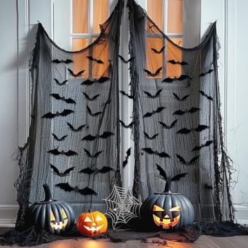 3D Bats Halloween Decorations - 120PCS Stickers