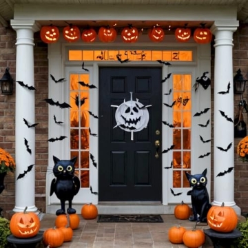 3D Bats Halloween Decorations - 120PCS Stickers
