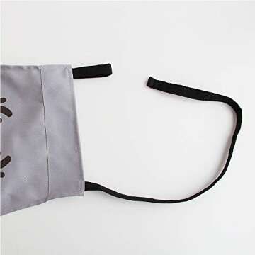 Polyester Cotton Family Aprons with Pocket Adjustable Extra Long Ties for Kids Parents Boys Girls Kitchen Cooking Painting 2Pack (Grey)