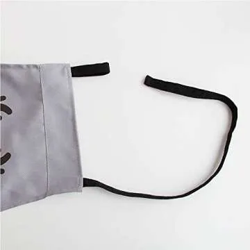 Polyester Cotton Family Aprons with Pocket Adjustable Extra Long Ties for Kids Parents Boys Girls Kitchen Cooking Painting 2Pack (Grey)