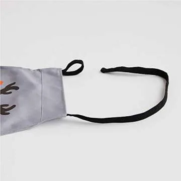 Polyester Cotton Family Aprons with Pocket Adjustable Extra Long Ties for Kids Parents Boys Girls Kitchen Cooking Painting 2Pack (Grey)