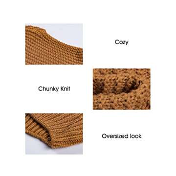Womens Cardigans Ladies Autumn Warm Cozy Open Front Long Sleeve Chunky Cable Knit Ribbed Cardigan Sweater Large Size 12 14 Yellow Brown