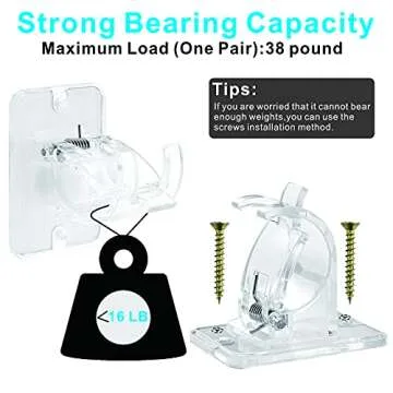 Transparent Curtain Rod Holders for Stylish Installations