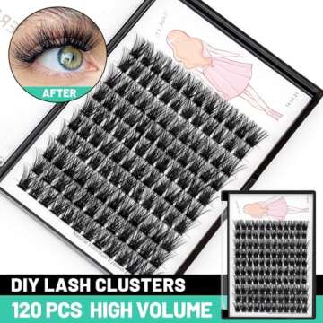 Bodermincer 120 Clusters 3D Effect Glue Bonded Eyelash Extensions