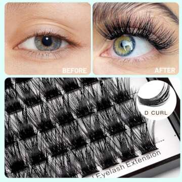 Bodermincer 120 Clusters 3D Effect Glue Bonded Eyelash Extensions