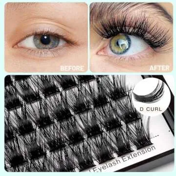 Bodermincer 120 Clusters 3D Effect Glue Bonded Eyelash Extensions