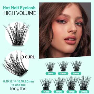 Bodermincer 120 Clusters 3D Effect Glue Bonded Eyelash Extensions