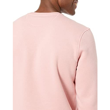 Amazon Essentials Men's Fleece Crewneck Sweatshirt (Available in Big & Tall), Pink, Large