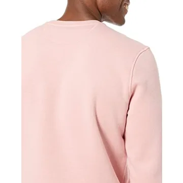 Amazon Essentials Men's Fleece Crewneck Sweatshirt (Available in Big & Tall), Pink, Large