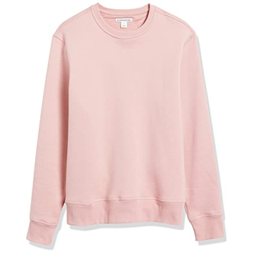 Amazon Essentials Men's Fleece Crewneck Sweatshirt (Available in Big & Tall), Pink, Large