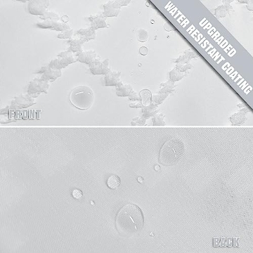 Elegant Boho White Shower Curtain for Stylish Bathrooms