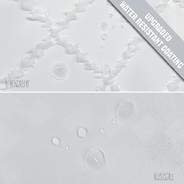 Elegant Boho White Shower Curtain for Stylish Bathrooms