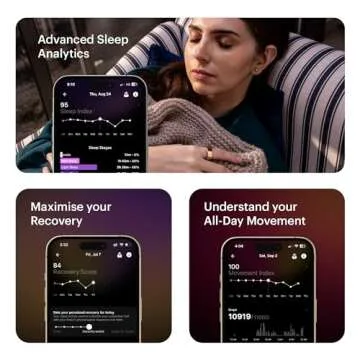 ULTRAHUMAN Ring AIR-Smart Ring Activity Tracker, Size First Sizing Kit,Sleep Tracker,Smart Ring for Men/Women,Fitness Tracker (Size 9)