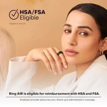 ULTRAHUMAN Ring AIR-Smart Ring Activity Tracker, Size First Sizing Kit,Sleep Tracker,Smart Ring for Men/Women,Fitness Tracker (Size 9)