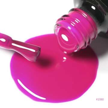 VENALISA Purple Violet Gel Nail Polish, 12ml Purple Gel Polish Neon Dark Purple Color Soak Off UV LE...