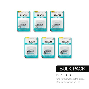 REACH Cool Mint Floss for Fresh Breath and Plaque Removal