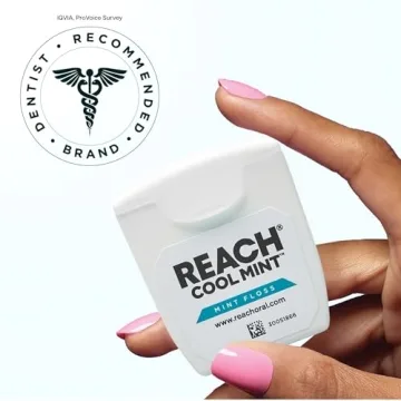 REACH Cool Mint Floss for Fresh Breath and Plaque Removal