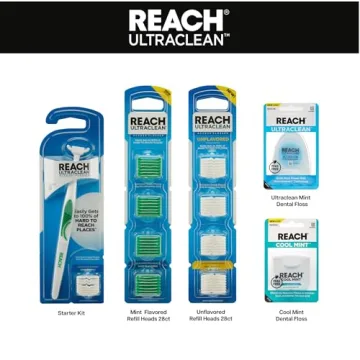REACH Cool Mint Floss for Fresh Breath and Plaque Removal