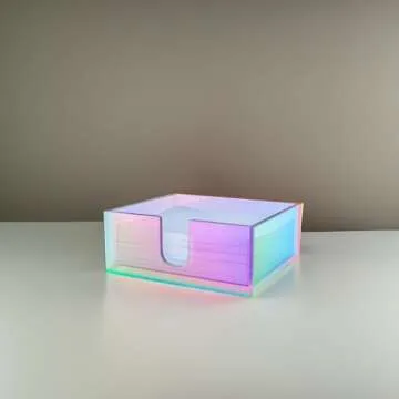 X-FLOAT Rainbow Iridescent Acrylic Napkin Holder