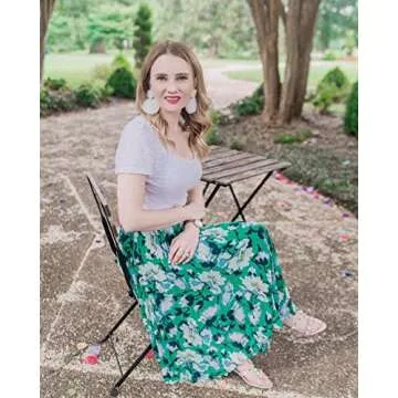 Elegant Statement Seed Bead Drop Earrings for Women