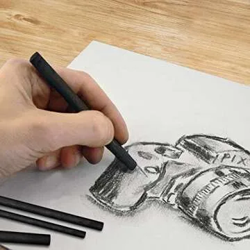 MyLifeUNIT Willow Charcoal Sticks, 4 Pack Vine Charcoal Pencils for Artists Drawing (48 PCS)