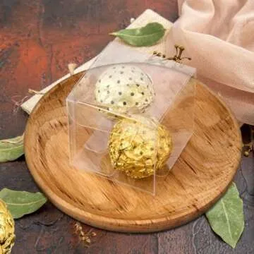 COMFECTO Clear Plastic Boxes for Parties and Events