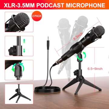 Podcast Microphone Bundle for Professional Streaming