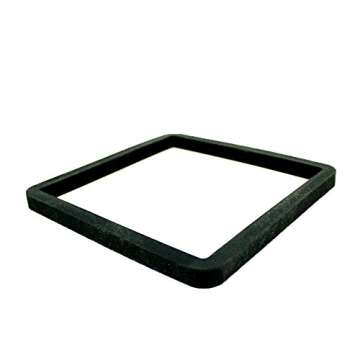 Barista Basics Durable Knockbox 6"x6"x5" - BPA-Free, In-Counter, Noise-Reducing with Rubber Gasket, Espresso Parts Warranty