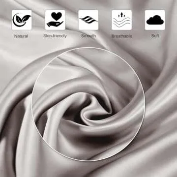 Ravmix 100% Mulberry Silk Pillowcase for Hair and Skin with Hidden Zipper, Both Sides 21Momme Silk, 1PCS