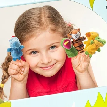 PREXTEX 18-Piece Animal Finger Puppets for Kids Fun