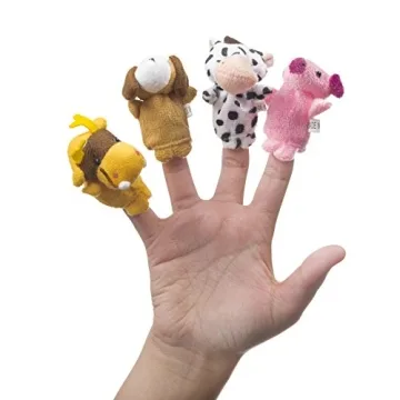 PREXTEX 18-Piece Animal Finger Puppets for Kids Fun